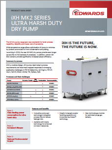 iXH MK2-serien Ultra Harsh Dury Dry Pump