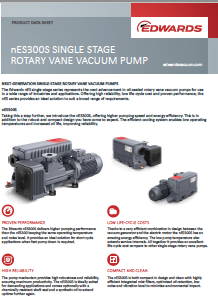 nES300S single stage rotary vane pump